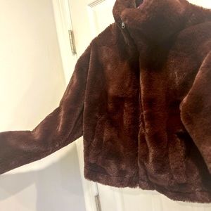 Abercrombie and Fitch Faux Fur Jacket XS